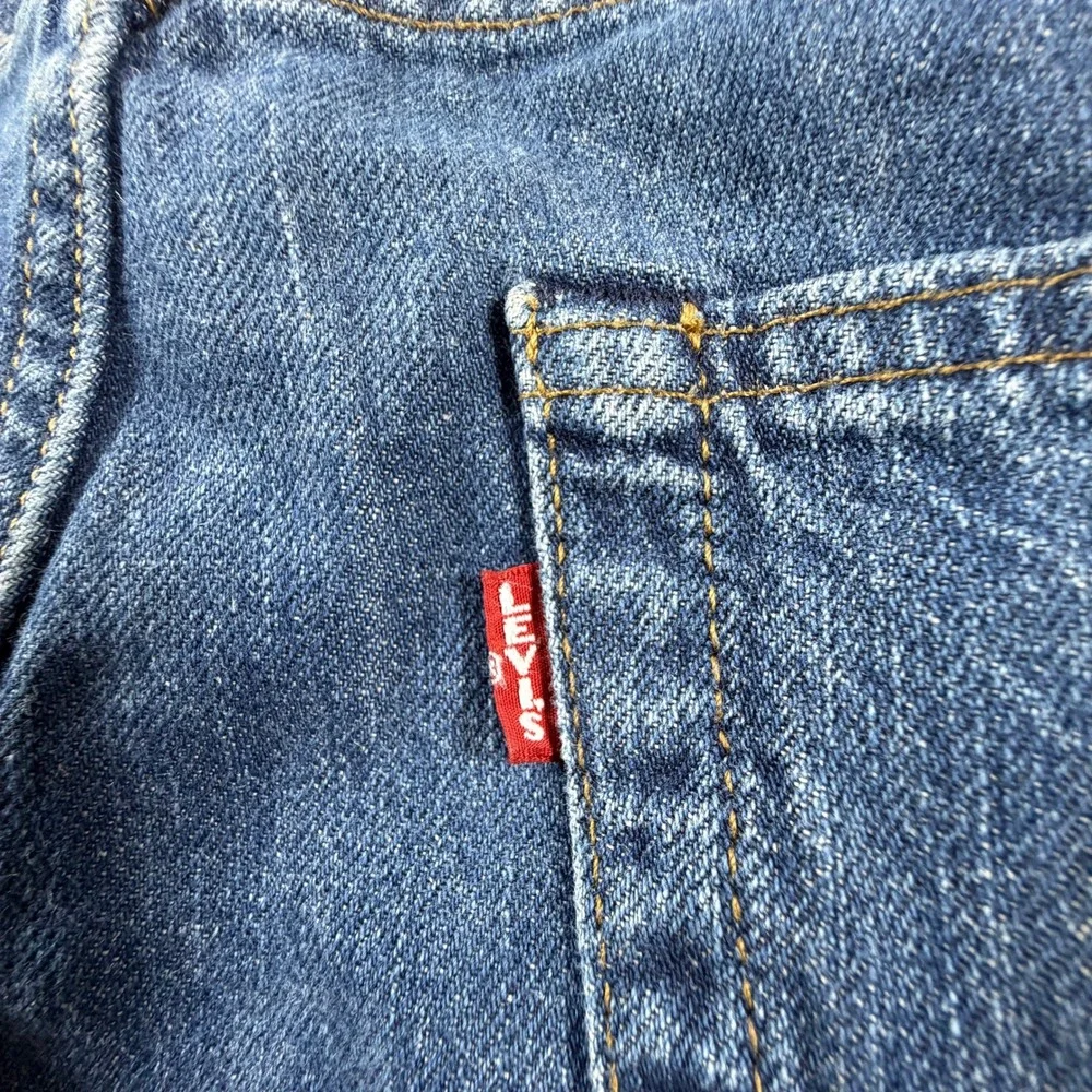 Levis Premium LOT 568 LOOSE STRAIGHT Big E Jeans Cotton Linen Denim Mens 36x32